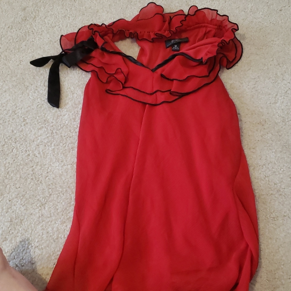 Red blouse